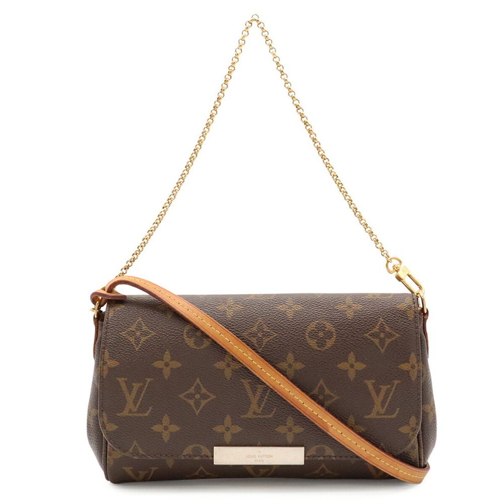 LOUIS VUITTON Monogram Favorite PM Shoulder Bag, Clutch Handbag, Pouch M40717